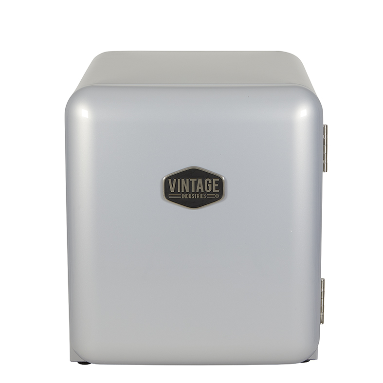 Mini Retro Cooler - 50s - industrial look - Silver - VIRC60 - front