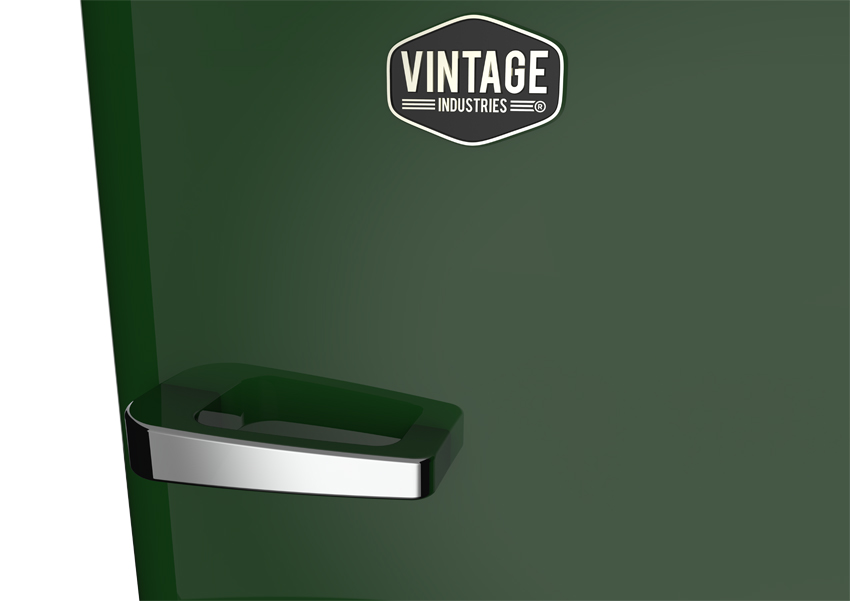 Gastro-Cool - RC330 / Retro-Fridge / Brasilgreen - front view