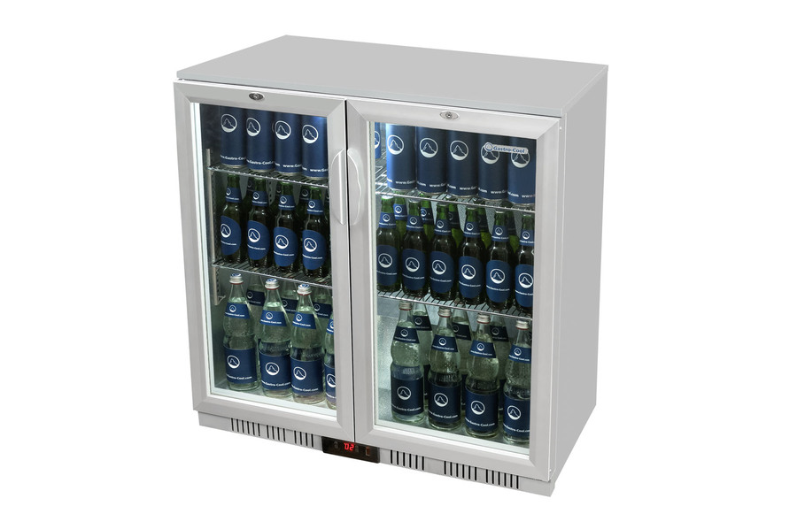 Gastro-Cool - Back Bar Cooler - hinged door - silver - GCUC200 - laterally filled