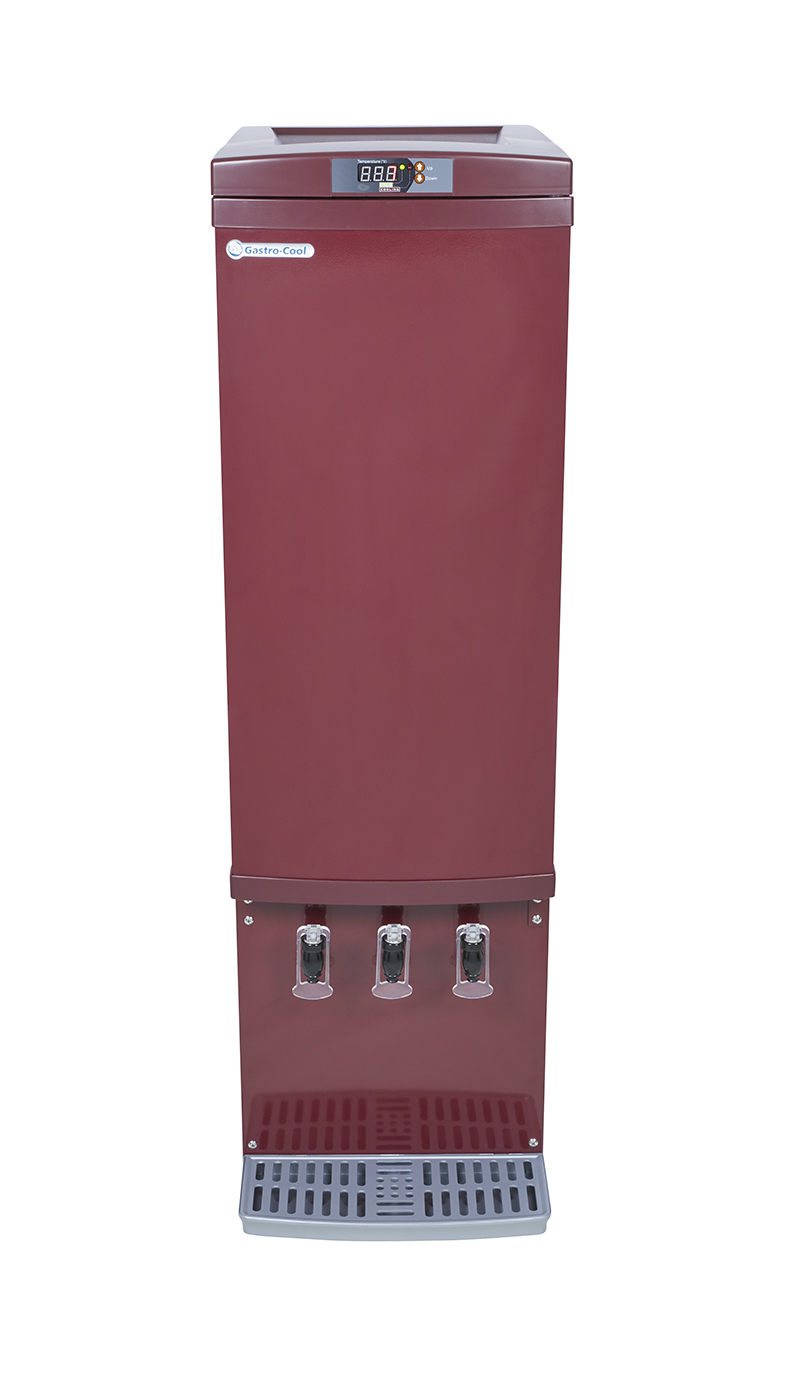 Gastro-Cool - Bag-in-Box Cooler - wine red - 3x10 litres - GCBIB110 - front view