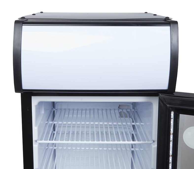 Gastro-Cool - Display Cooler - mini - black/white - super LED - GCDC25 - LED-canopy