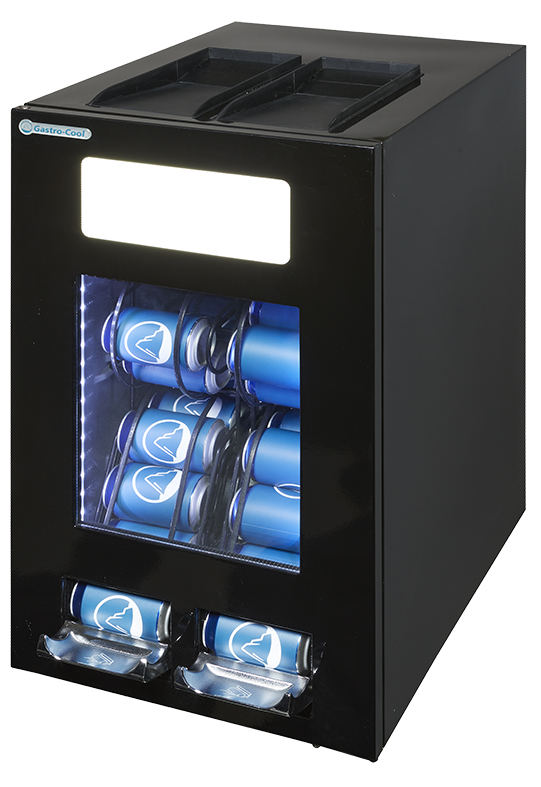 Gastro-Cool - Gastro-Cool - Can Dispensing Cooler - black - 64 cans at 330 ml - GCAP100-330 - laterally filled