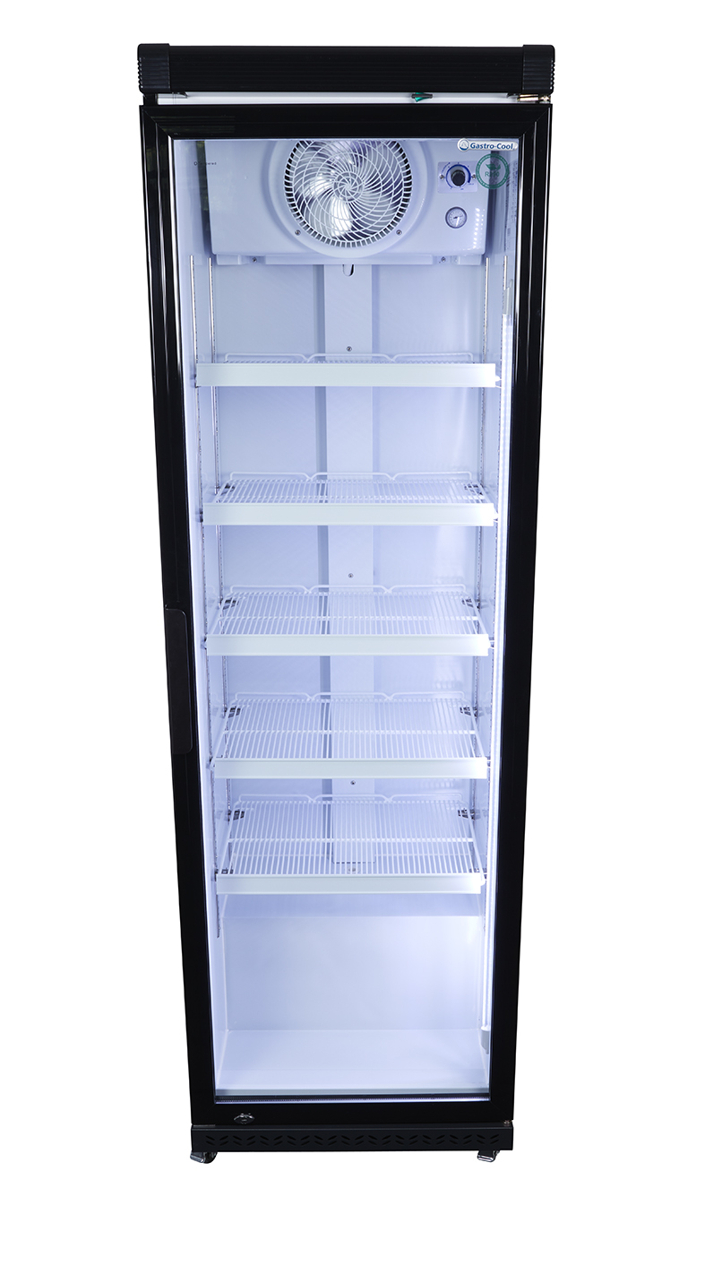 Gastro-Cool - Commercial Cooler - black - GCGD400 - front view empty