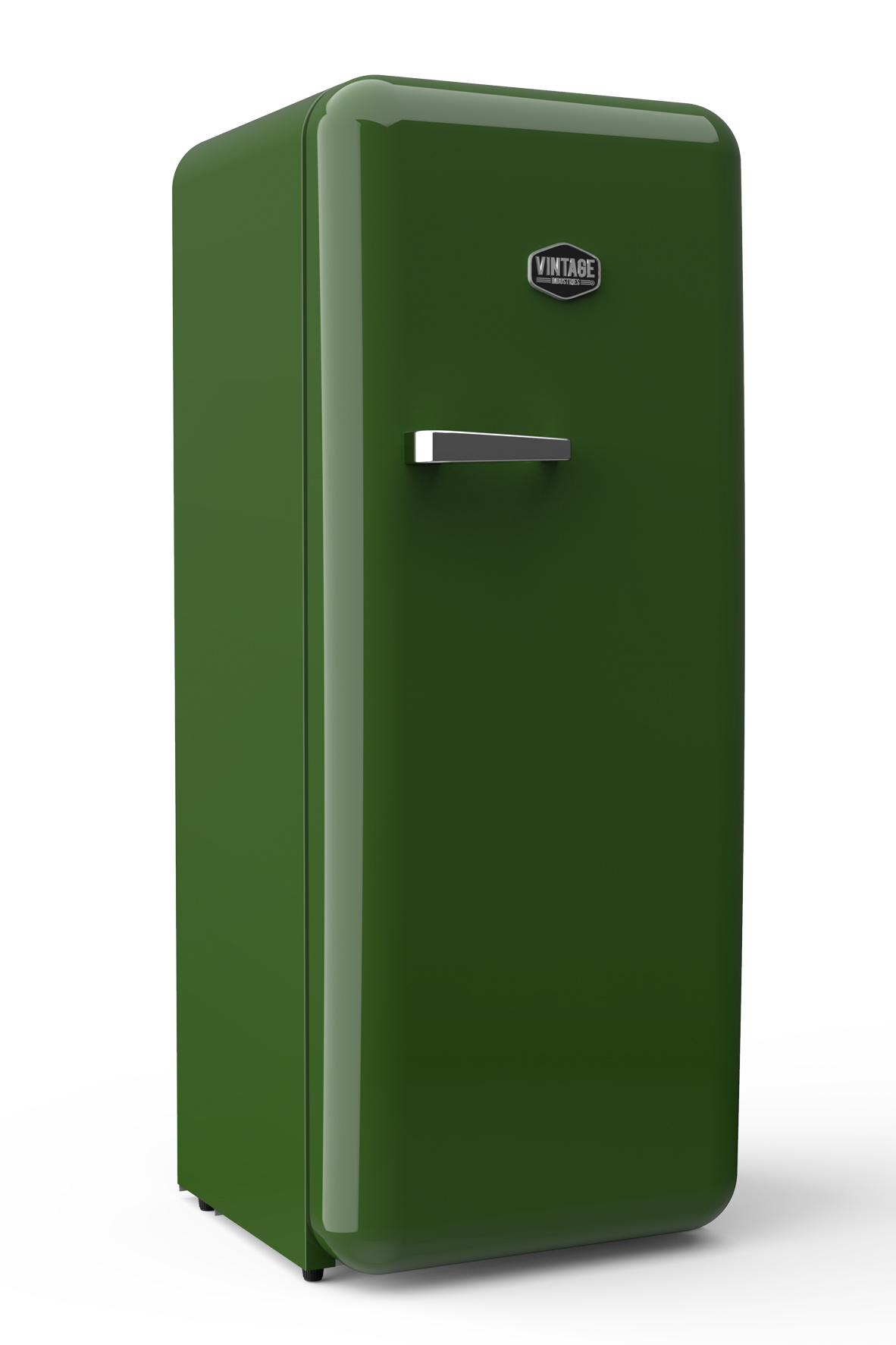 Gastro-Cool - RC330 / Retro-Fridge / Brasilgreen - laterally