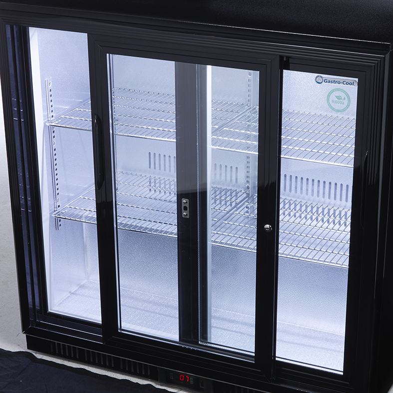 Gastro-Cool Back Bar Cooler - sliding door - Black - GCUC200 Interior