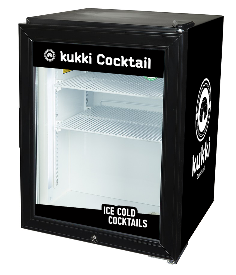 Kukki Cocktail - Small Freezer with glass door - POS - GCGW50