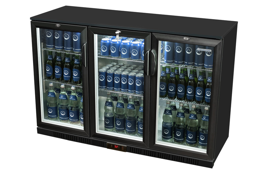 Gastro-Cool - Back Bar Cooler - beverage cooler - hinged door - low - black - GCUC300 - laterally filled