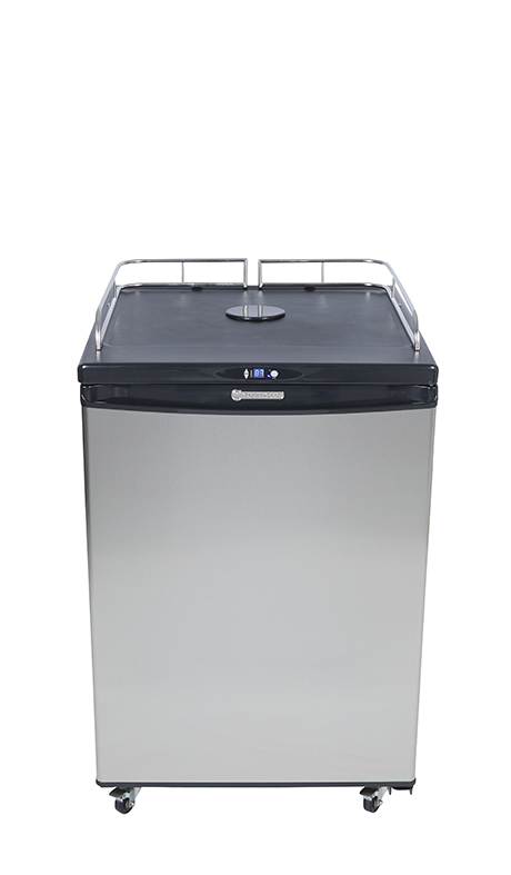 Beer Cooler - beer fridge - stainless steel front - GCBK160 - front view