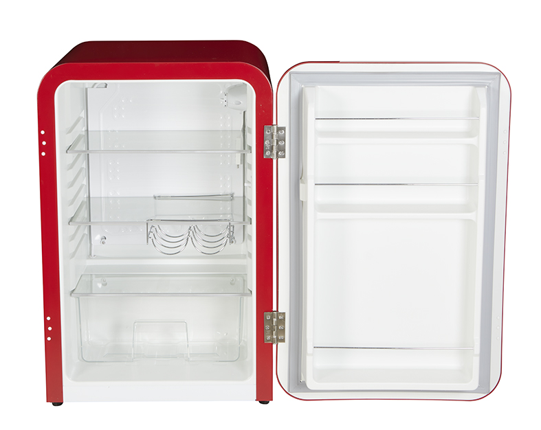 Gastro-Cool - Retro Cooler Kingston in red - VIRC160 - front view empty