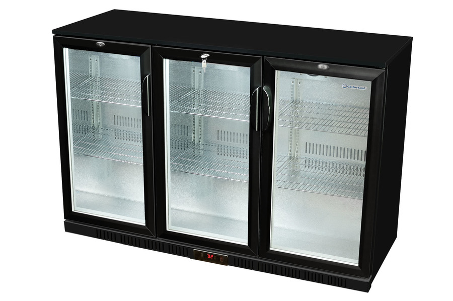 Gastro-Cool - Backbar koelkast - Zwart/Wit - UC300 - 217103 - Zijaanzicht leeg