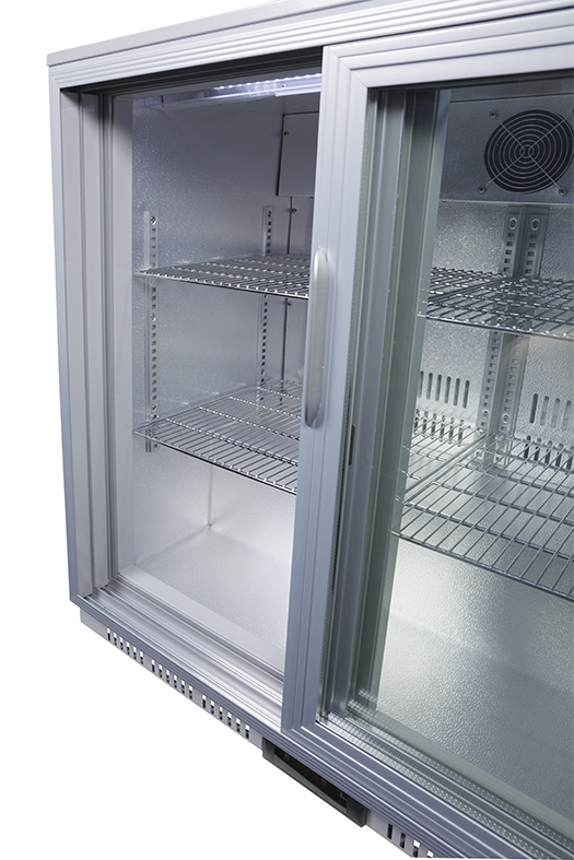 Gastro-Cool Back Bar Cooler - sliding door - silver - GCUC200 Interior