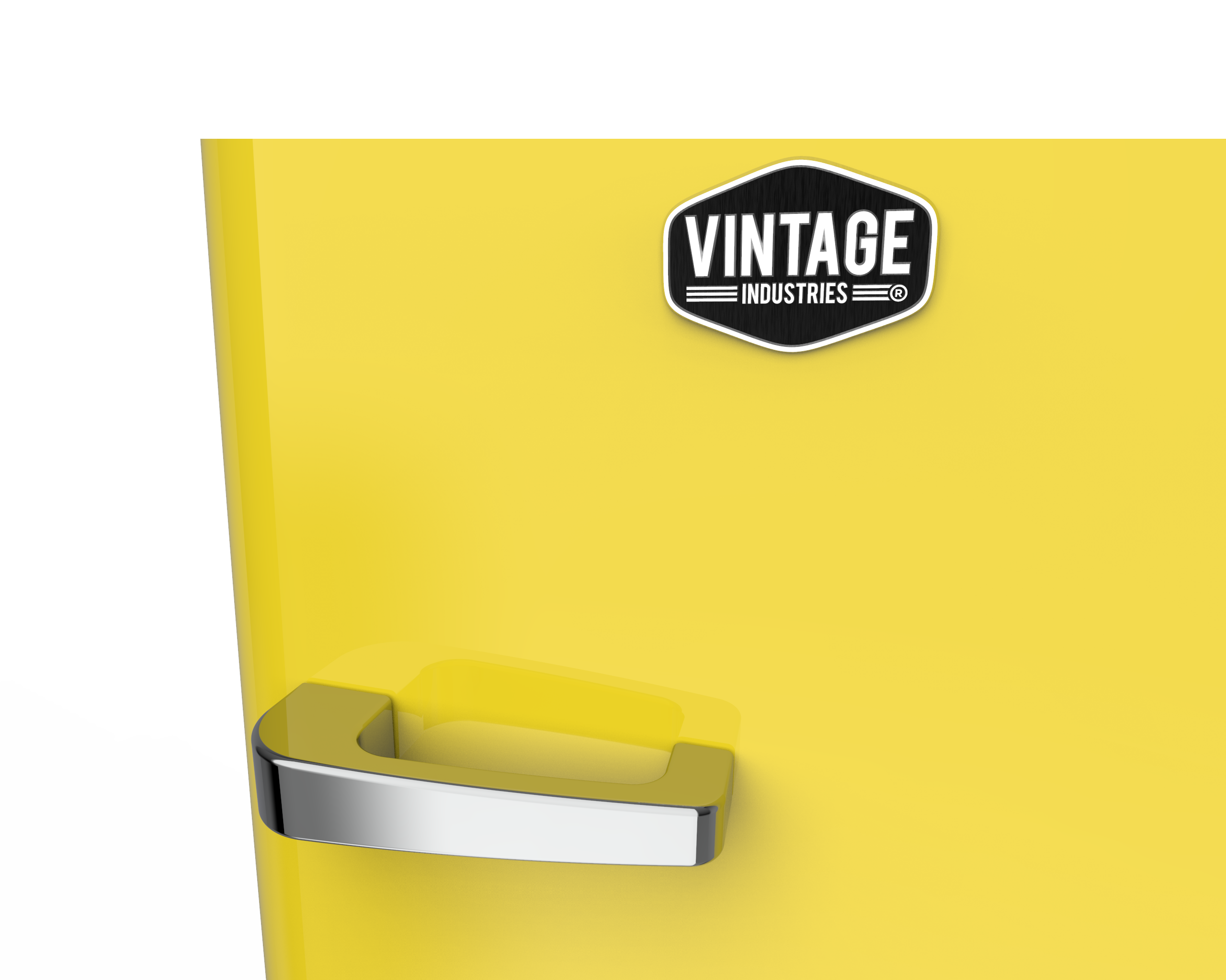 Gastro-Cool - Vintage Industries Fridge - RC330 - Zinc-yellow - front view