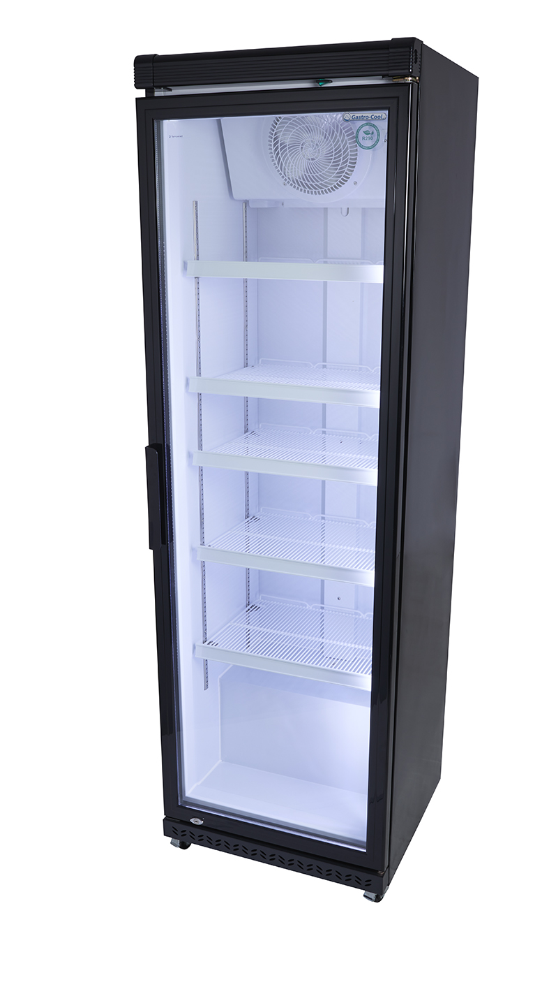 Gastro-Cool - Commercial Cooler - black - GCGD400 - laterally empty