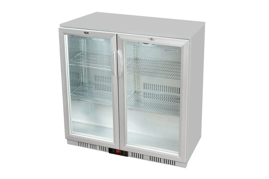 Gastro-Cool - Back Bar Cooler - hinged door - silver - GCUC200 - laterally empty