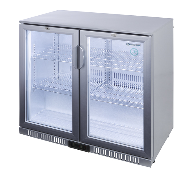 Gastro-Cool - Back Bar Cooler - hinged door - silver - GCUC200 - laterally empty