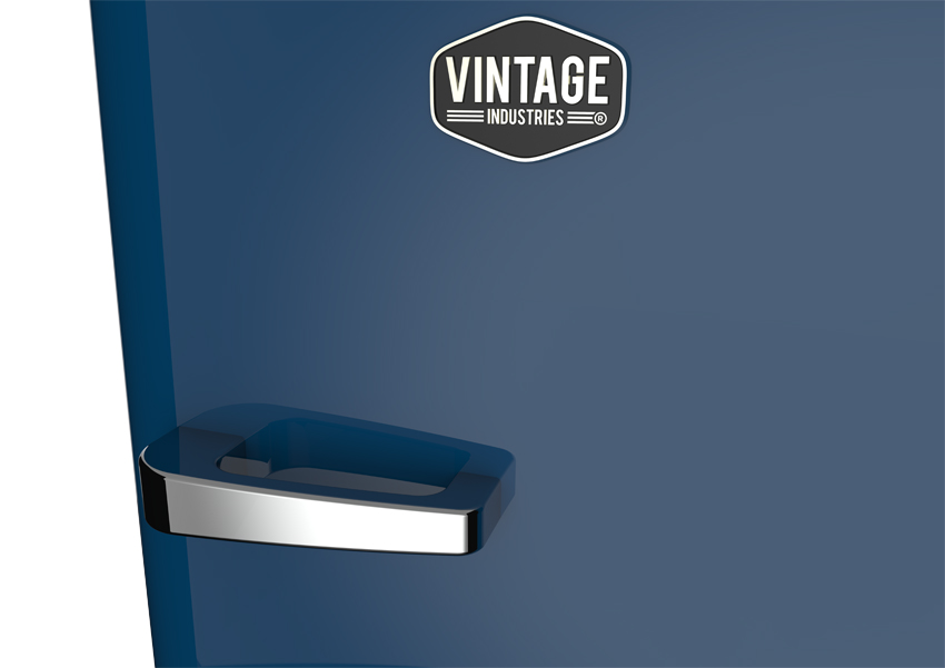 Gastro-Cool - Vintage Fridge Europeblue - RC330 - front view