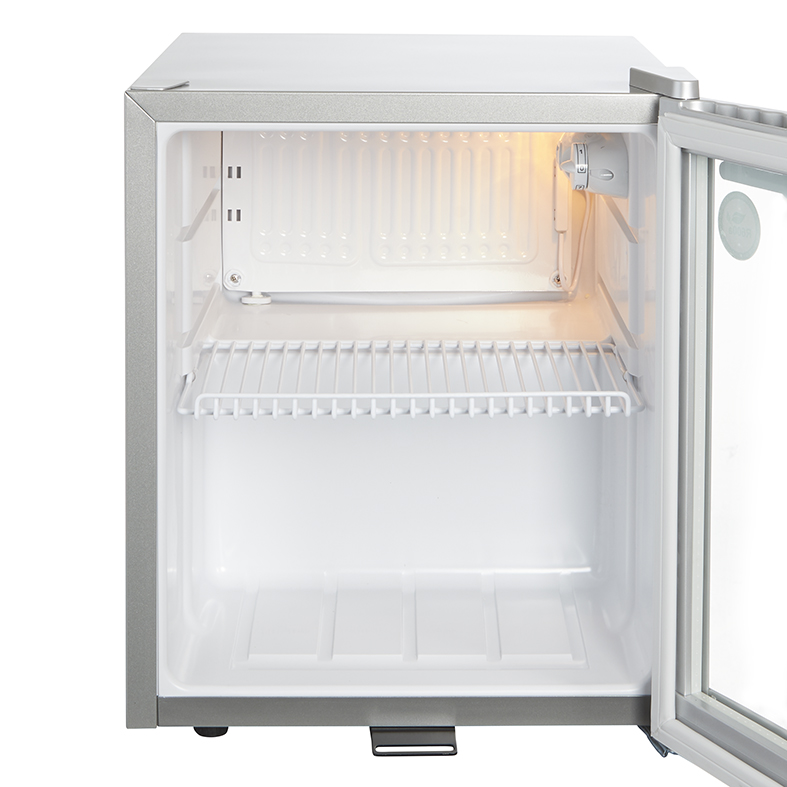 Gastro-Cool - Glass Door Cooler - mini - silver - GCKW50 - front view open