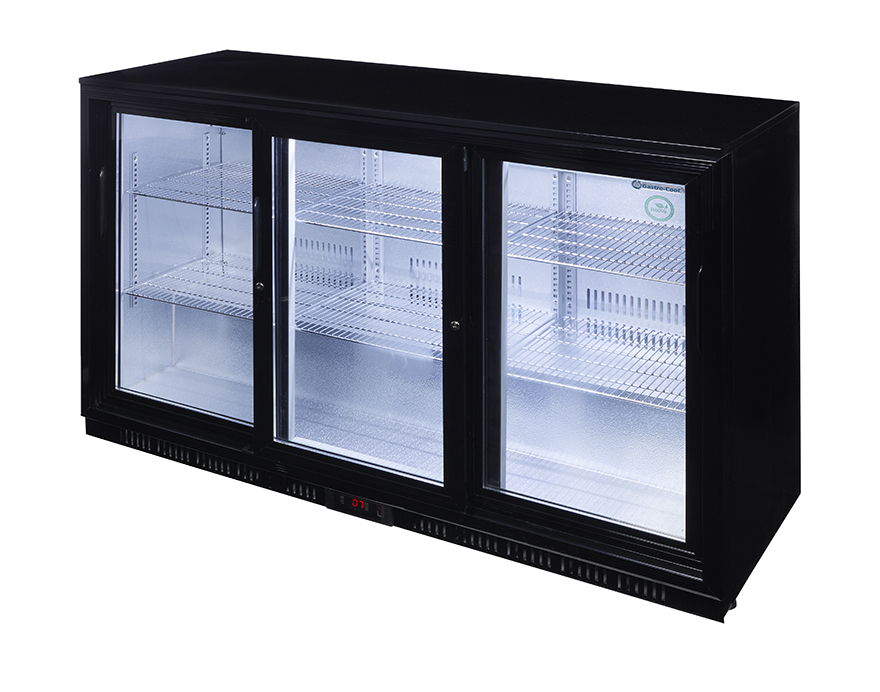 Gastro-Cool - Back Bar Cooler - beverage cooler - hinged door - low - black - GCUC300 - laterally empty