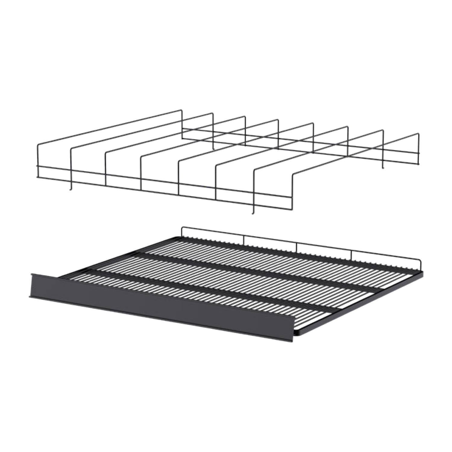 Shelf divider - GD1050, GD1600, GD2200 - Black - 5pcs Set