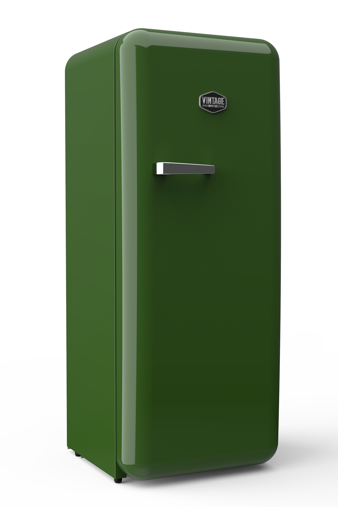 Gastro-Cool - RC330 / Retro-Fridge / Brasilgreen - laterally