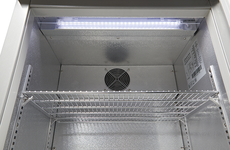 Gastro-Cool - Glass Door Cooler - for installation in counters - silver - GCUC100 - LED