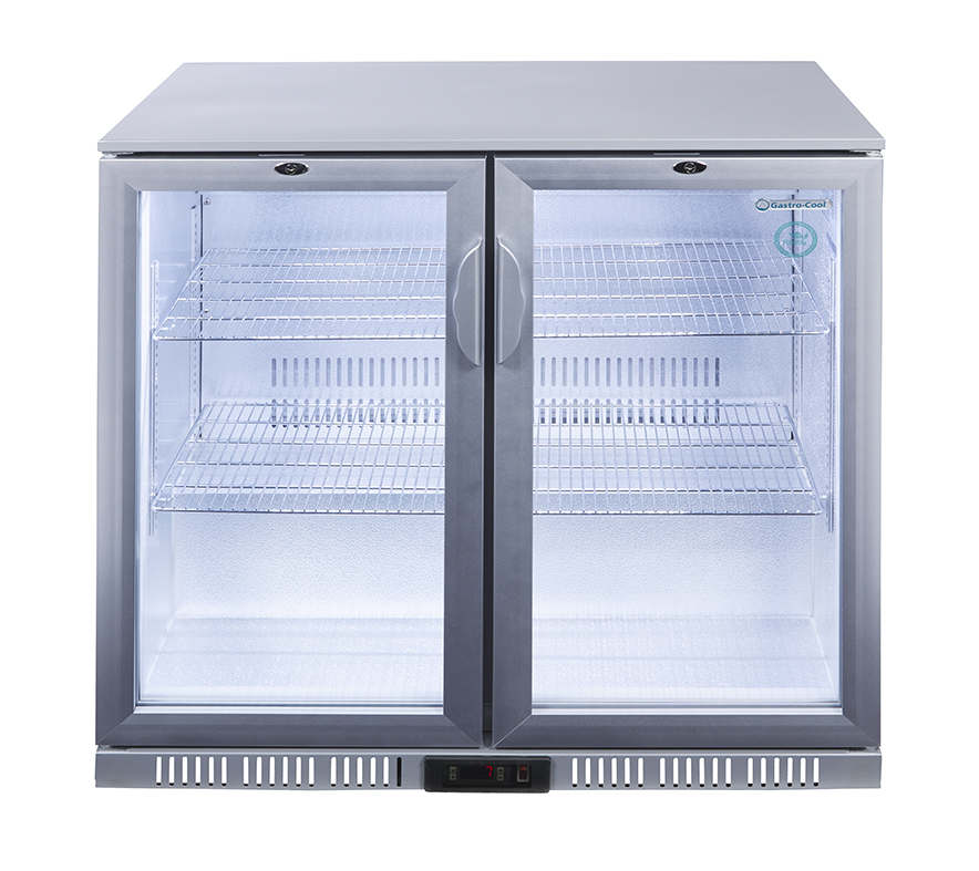 Gastro-Cool - Back Bar Cooler - hinged door - silver - GCUC200 - front view empty