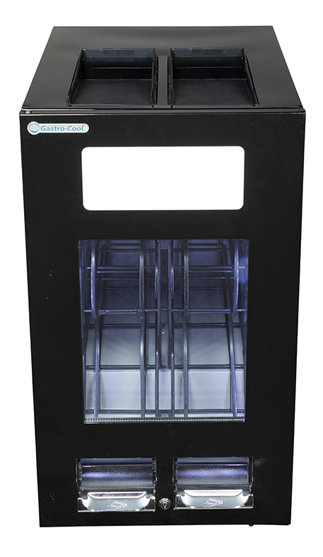 Gastro-Cool - Gastro-Cool - Can Dispensing Cooler - black - 64 cans at 330 ml - GCAP100-330 - front view empty